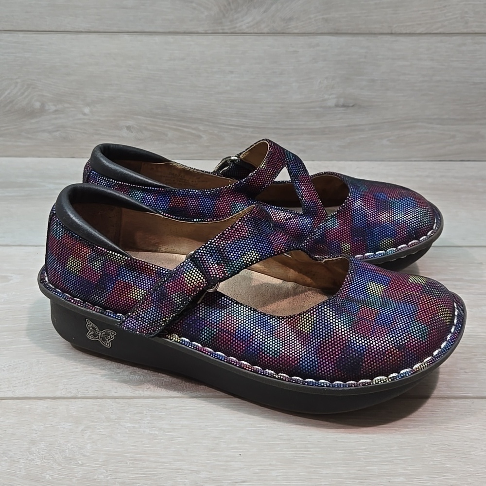 Alegria Women Day-740 Mary Jane Clog Mule Shoes Sz 38/8-8.5
